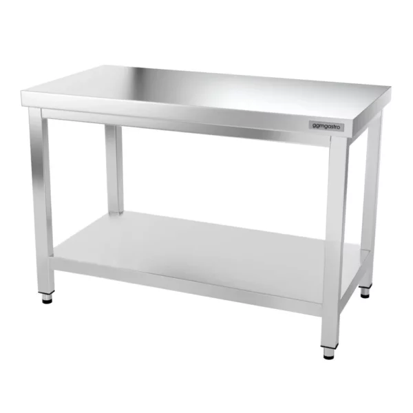Nerezový pracovní stůl PREMIUM - 1400x600mm - s podnoží a výztuhou - Image 9