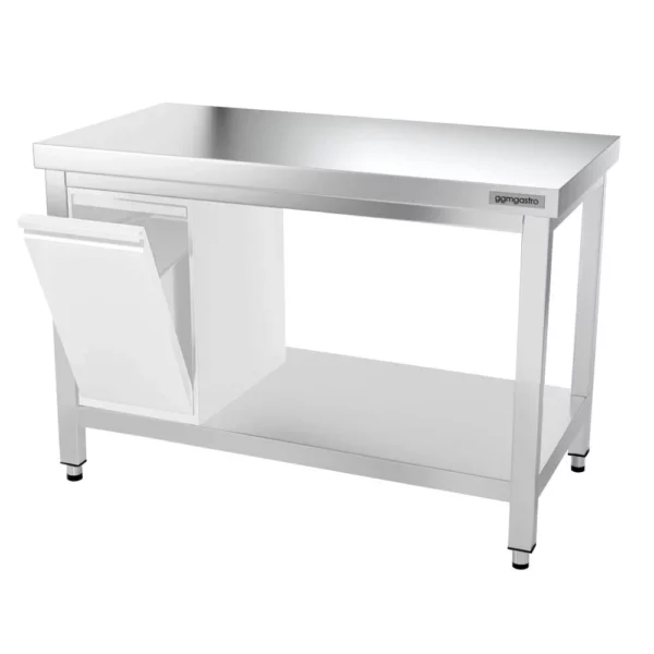 Nerezový pracovní stůl PREMIUM - 1400x600mm - s podnoží a výztuhou - Image 12