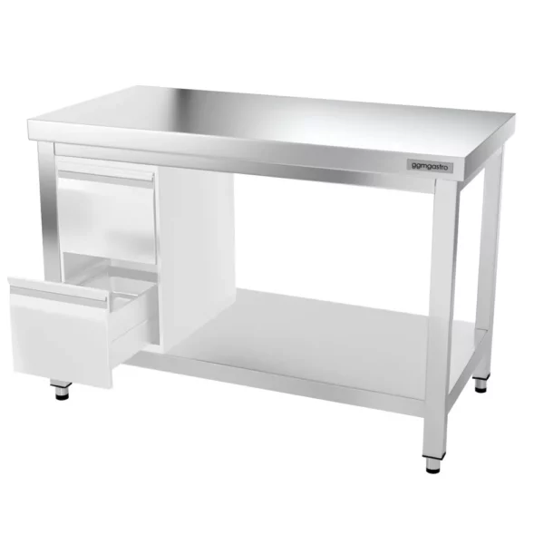 Nerezový pracovní stůl PREMIUM - 1400x600mm - s podnoží a výztuhou - Image 13