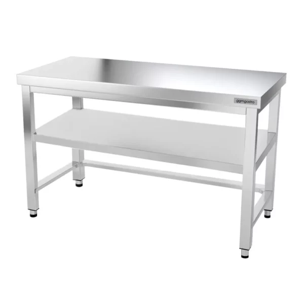 Nerezový pracovní stůl PREMIUM - 1500x700mm - s podnoží a výztuhou - Image 6
