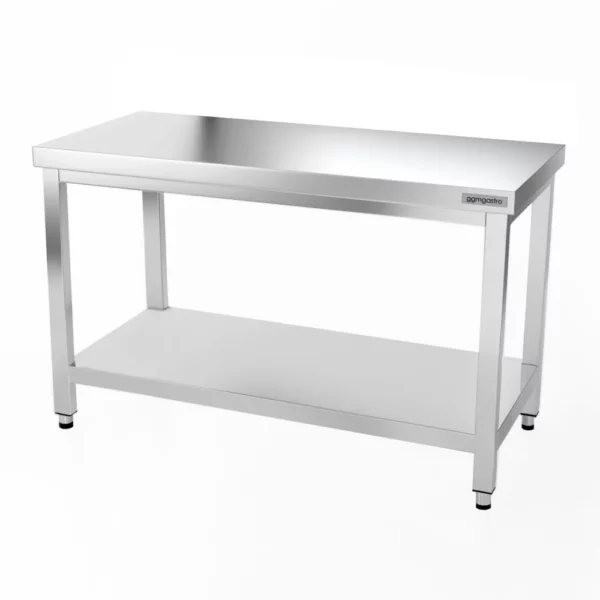 Nerezový pracovní stůl PREMIUM - 1400x700mm - s podnoží a výztuhou - Image 10