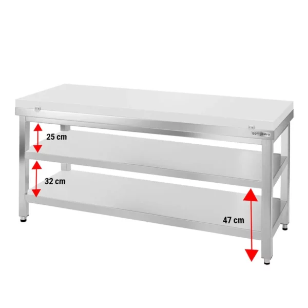 Pracovní stůl PREMIUM z nerezové oceli - 1600x800mm - s podložkou bez protiskluzu vč. řezná deska - Image 4