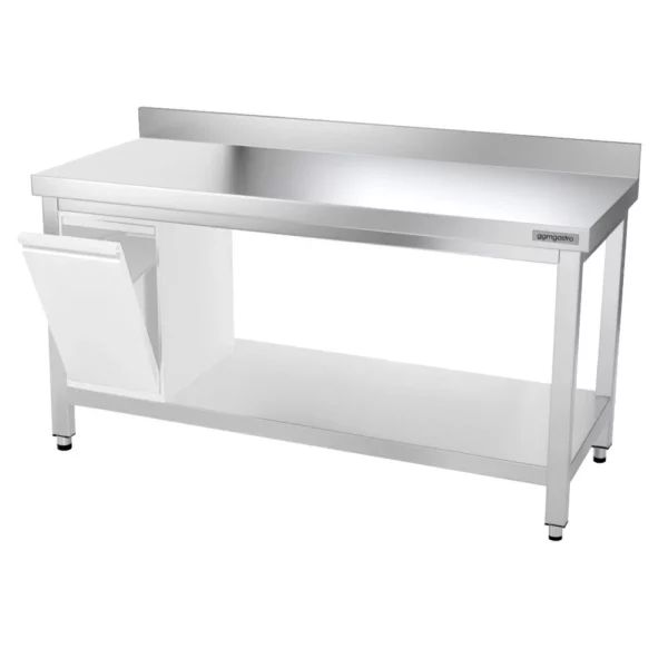 Nerezový pracovní stůl PREMIUM - 1500x700mm - s podnoží, podpěrou a výztuhou - Image 12
