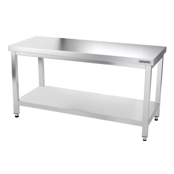 Nerezový pracovní stůl PREMIUM - 1500x600mm - s podnoží a výztuhou - Image 10