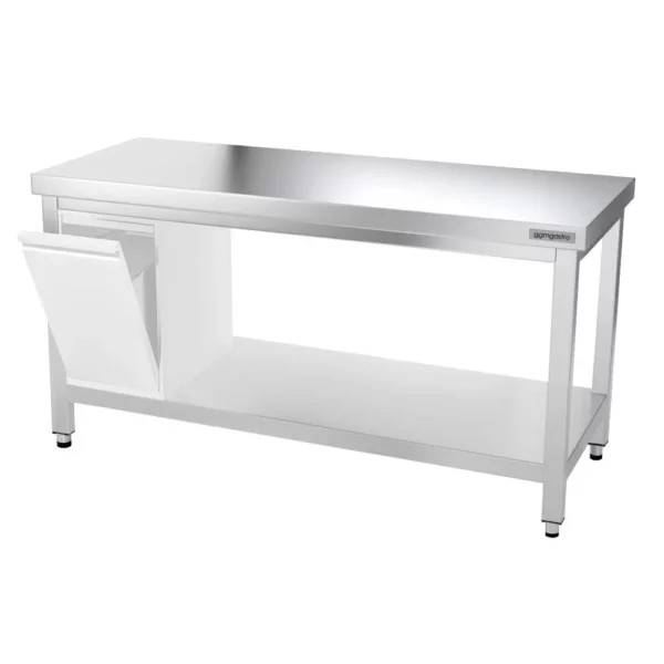 Nerezový pracovní stůl PREMIUM - 1600x600mm - s podnoží a výztuhou - Image 13