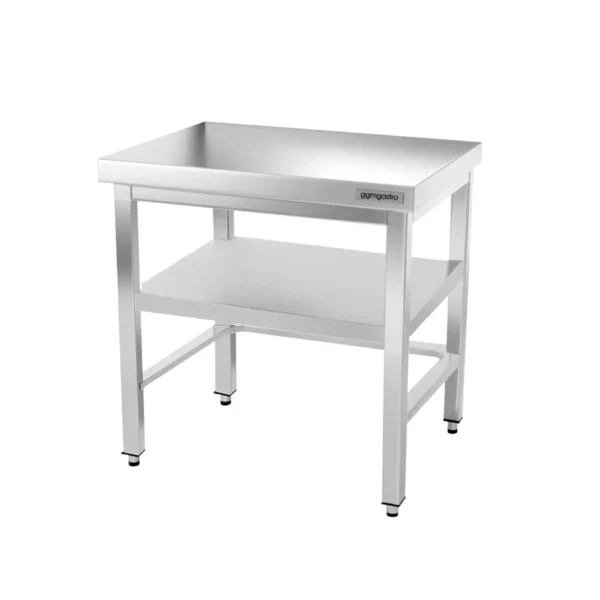 Nerezový pracovní stůl PREMIUM - 600x600mm - s podnoží a výztuhou - Image 13