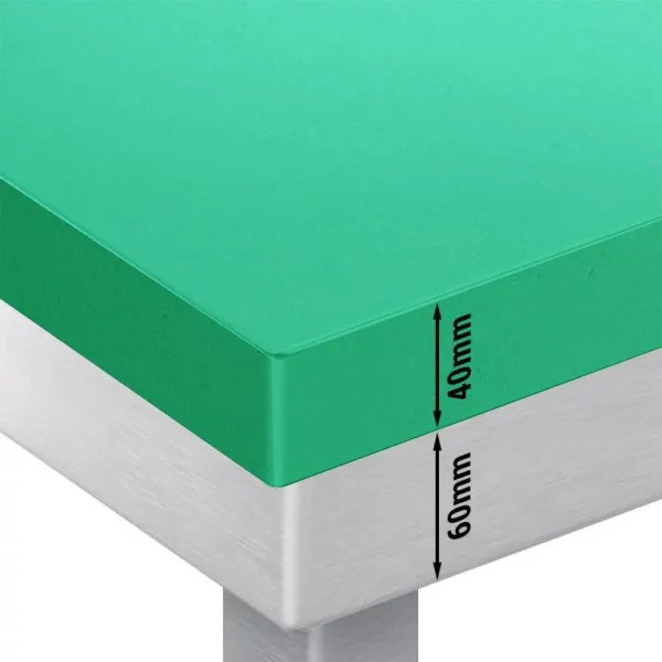 Pracovní stůl PREMIUM z nerezové oceli - 1500x800mm - s podložkou bez protiskluzu vč. řezná deska - Image 3