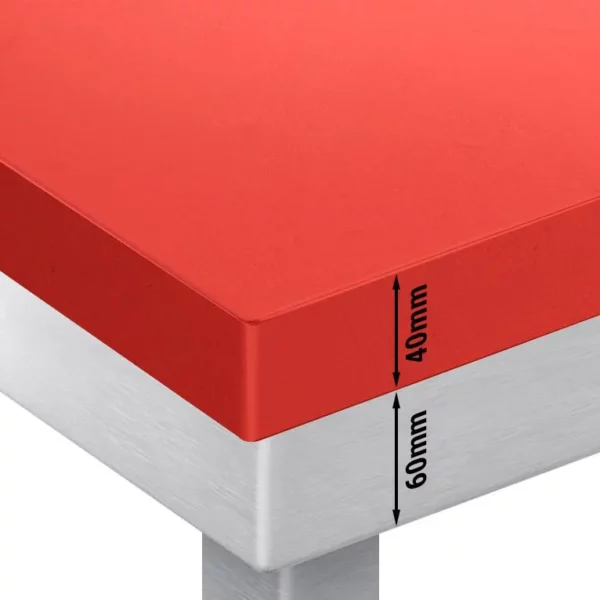 Pracovní stůl PREMIUM z nerezové oceli - 1600x800mm - s podložkou bez protiskluzu vč. řezná deska - Image 3