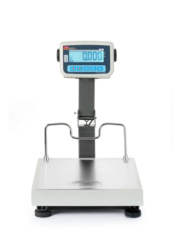 Váha s platformou LCD se skládacím sloupkem a legalizací, řada EKO+, 60 kg, TEM, 350x400x(H)522mm