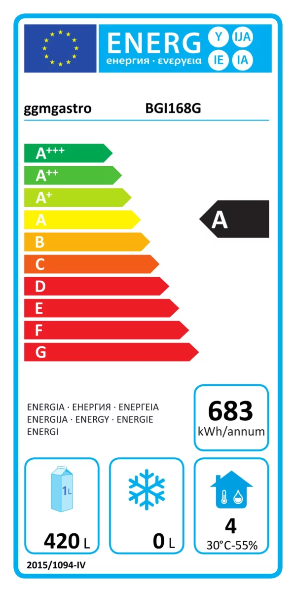 Chladící stůl PREMIUM PLUS - 1618x800mm - se 2 skleněnými dveřmi - Image 7