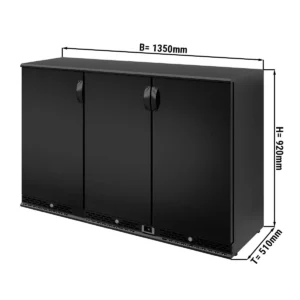Barové chladící stoly na nápoje 330L - 3 dveře