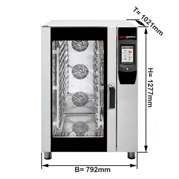 Pekařský konvektomat - Touch - 10 x EN 60x40 - s mycím systémem