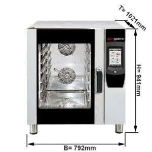 Pekařský konvektomat - Touch - 6 x EN 60x40 - s mycím systémem