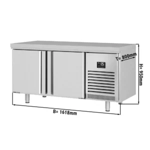 Pekařský chladící stůl PREMIUM PLUS - 1618x800mm - se 2 dvířky