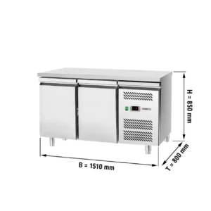 Pekařský chladící stůl Eco - 1500x800mm - se 2 dvířky