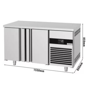 Pekařský chladící stůl PREMIUM - 1550x800mm - se 2 dvířky