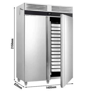 Pekárenský mrazák PREMIUM - EN 60x40 - 1700 litrů - se 2 dveřmi
