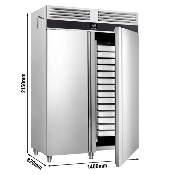 Pekárenský mrazák PREMIUM - EN 60x40 - 1700 litrů - se 2 dveřmi