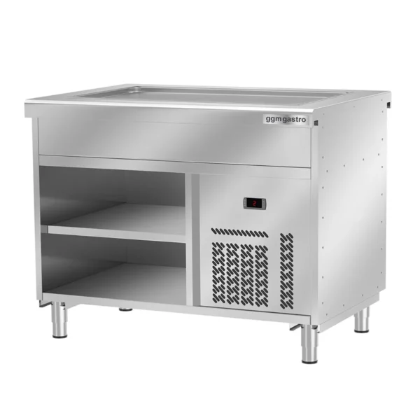 Bufetový pult studený KODAŇ - 1120mm - s chladící deskou - pro 3x GN 1/1 - nerez AISI 304 - Image 6