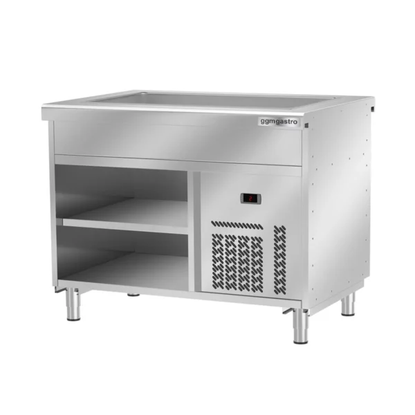 Bufetový pult studený KODAŇ - 1120mm - s chladícím tácem - pro 3x GN 1/1 - nerez - Image 5