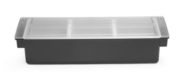 Box na přísady – 3 nádoby, Bar up, Černá, 480x150x(H)100mm - Image 2