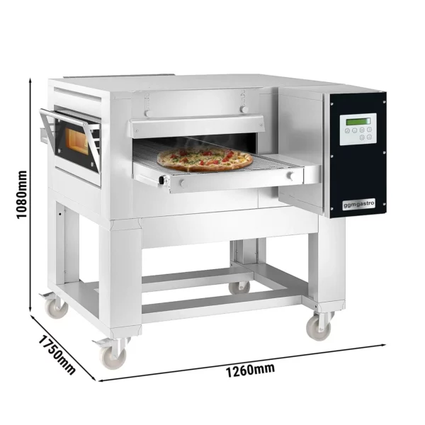 Elektrická průběžná trouba - 1260x1750mm - digitální - šířka pásma: 500mm - včetně základního rámu