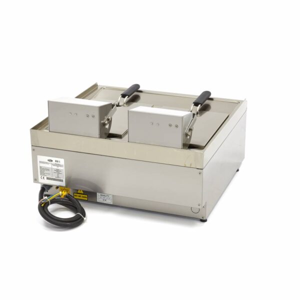 Maxima elektrická fritéza s kohoutkem - 12kW - 400V - 2 x 10 L | 09391650 - Image 3