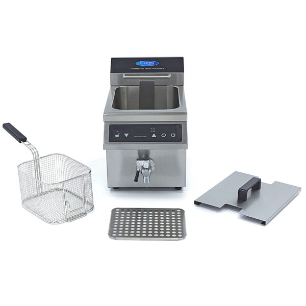 Indukční fritéza s kohoutkem – 1×8 l | Maxima 09371090 - Image 3