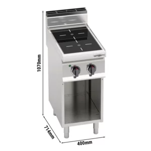 Indukční sporák - 7 kW - 2 varné desky
