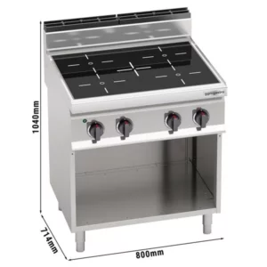 Indukční sporák - 14 kW - 4 varné desky