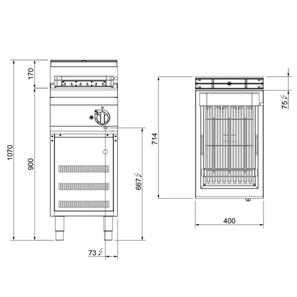 Elektrický gril (4,08 kW) - Image 4
