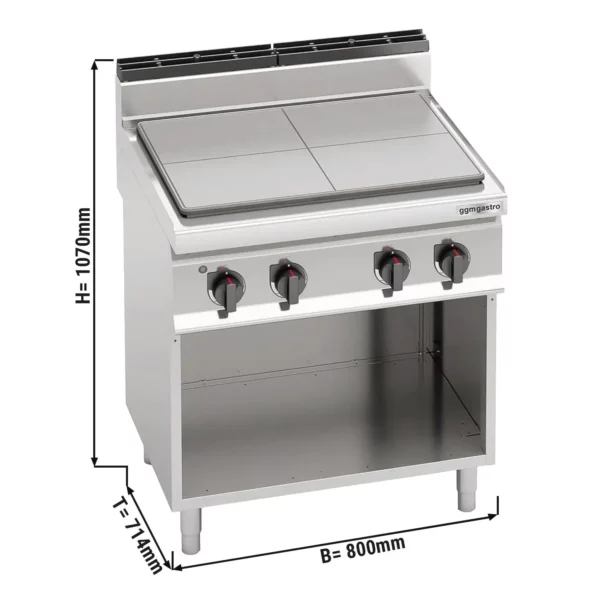 Elektrický sporák s varnou deskou - 9 kW - Image 3