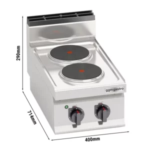 Elektrický sporák - 5,2 kW - 2 plotny kulaté