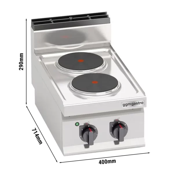 Elektrický sporák - 5,2 kW - 2 plotny kulaté