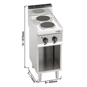 Elektrický sporák - 5,2 kW - 2 plotny kulaté