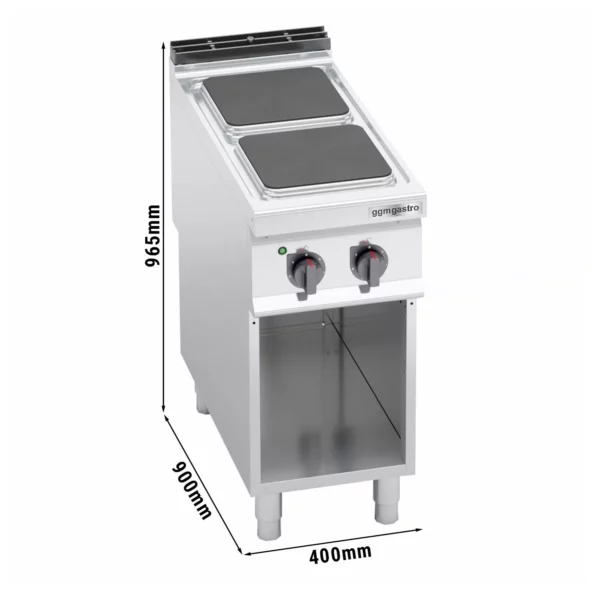 Elektrický sporák - 7 kW - 2 plotny čtvercové - Image 2