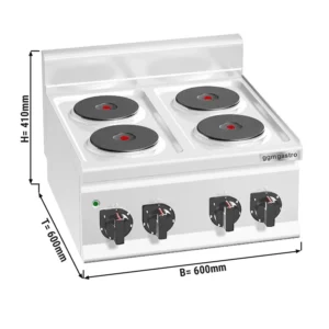Elektrický sporák - 8 kW - 4 plotny kulaté