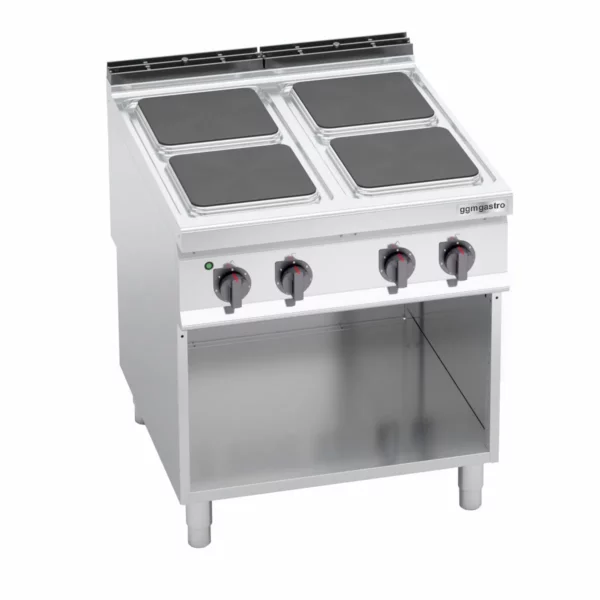 Elektrický sporák - 14 kW - 4 plotny čtvercové