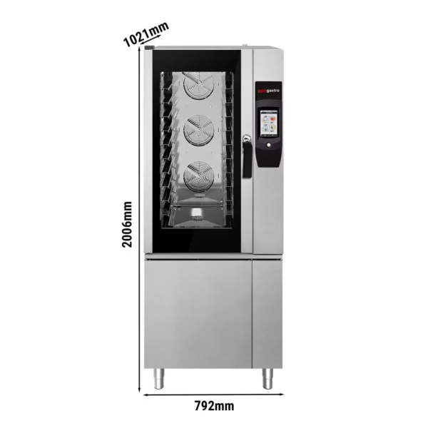 Konvektomat - Touch - 10x GN 1/1 - s funkcí grilu a systémem sběru tuku
