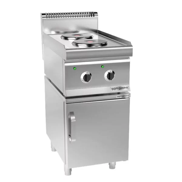 Elektrický sporák - 4,6 kW - 2 plotny kulaté - včetně podstavce s 1 dvířky - Image 4