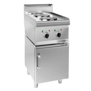Elektrický sporák - 4 kW - 2 plotny kulaté - včetně podstavce s 1 dvířky