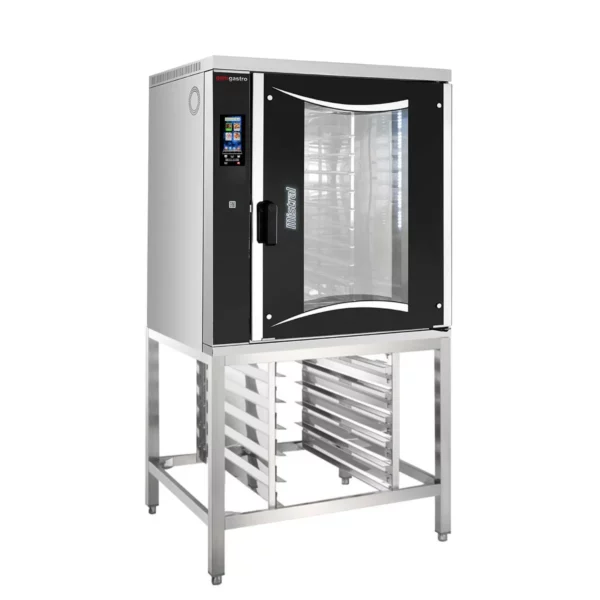 Pekařský kombinovaný konvektomat - dotykový - 10x EN 60x40 - včetně základního rámu a držáku podnosu - Image 2