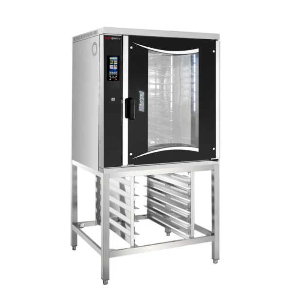 Pekařský kombinovaný konvektomat - dotykový - 10x EN 60x40 - včetně základního rámu a držáku podnosu - Image 2