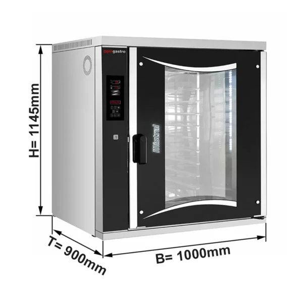 Pekařský konvektomat - Digitální - 10x EN 60x40