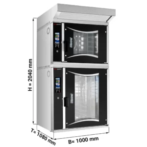 2x pekařský kombinovaný konvektomat - Touch - 6x + 10x EN 60x40 - včetně digestoře