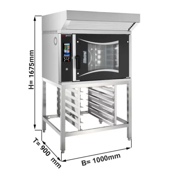 Pekařský konvektomat - Touch - 6x EN 60x40 - včetně digestoře