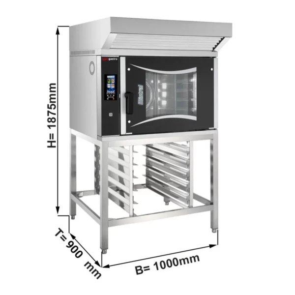 Pekařský konvektomat - Touch - 6x EN 60x40 - včetně digestoře