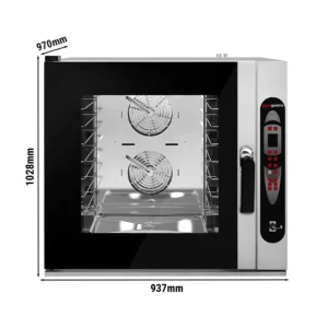 Pekařský konvektomat – digitální – 2,4″ LCD displej – 6x EN 60x40