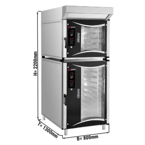 2x pekařský konvektomat - digitální - 5x + 10x EN 80x40