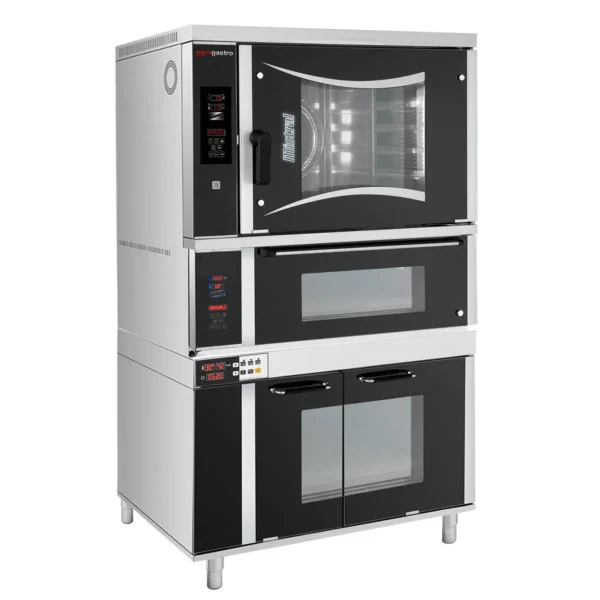 Pekárenský kombinovaný konvektomat - Digitální - 6x EN 60x40 - včetně pece na pizzu, podstavce a skříňky na kynutí - Image 3